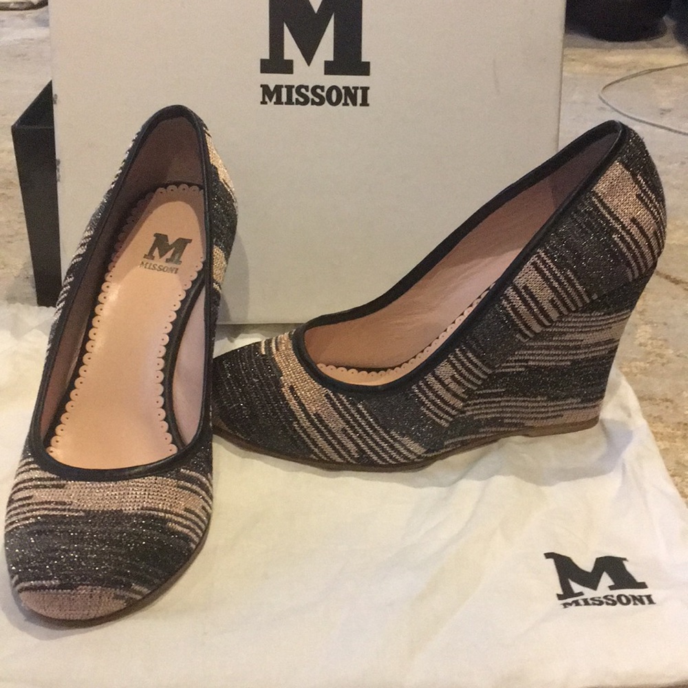 Sparkly Missoni Wedges!